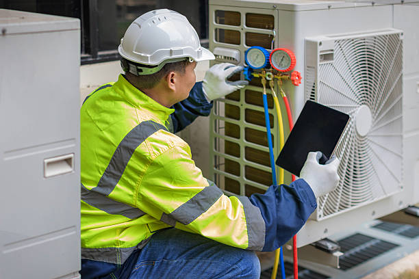 Professional Hvac technician working in Pendleton, IN